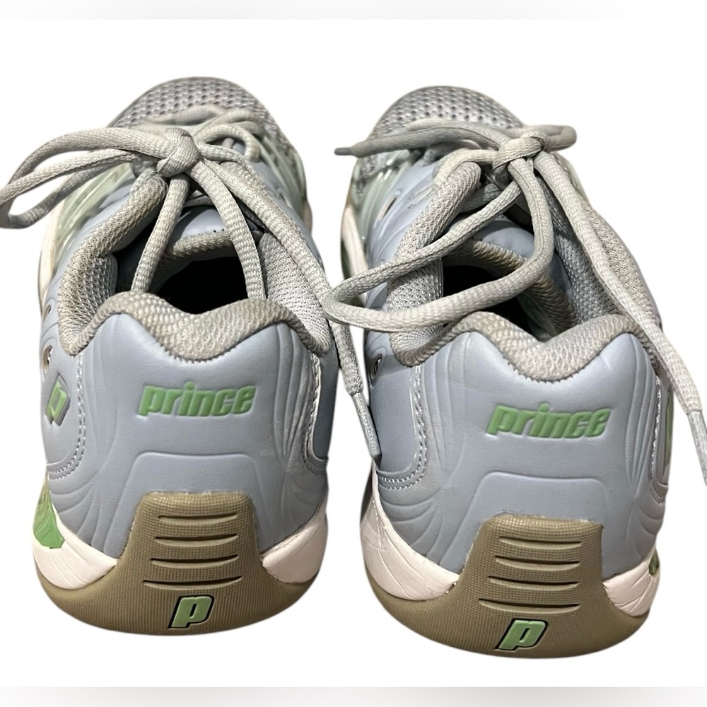 Prince T22 women’s 8.5 lace up grey and mint athletic tennis shoes - Picture 6 of 7